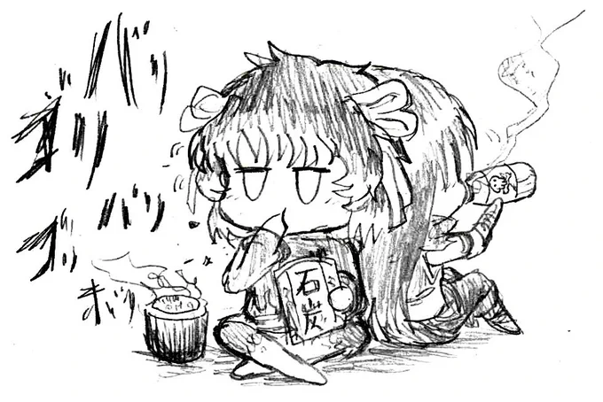 本日の落書き
お食事

これといってネタが思いつかなんだのでとりあえずマグ(固定ツイートにあるオリキャラの子)描いた
正しく落書き
#オリキャラ 