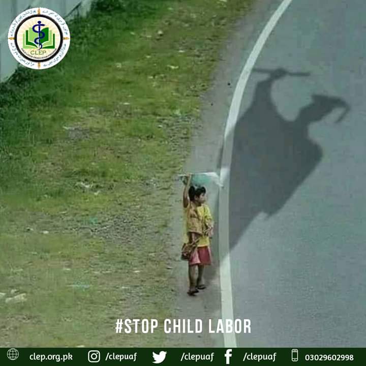 Clepofficialpk's tweet photo. Every Child deserves a future of his choice and labor rob off this right from them. Stop Child Labor !
#SupportEducation #SupportCLEP
#StopChildLabor https://t.co/KLk5khoWXb