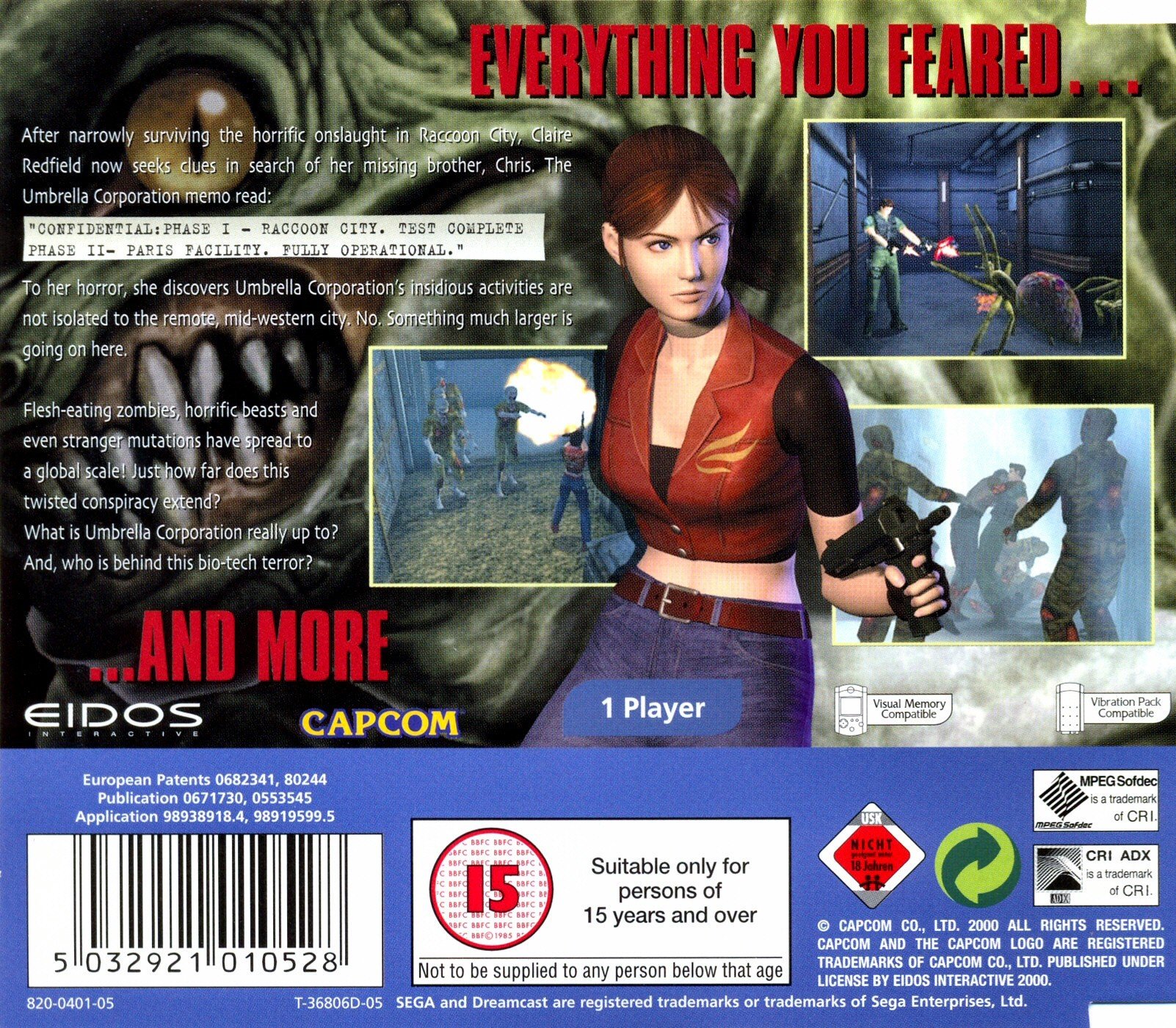 Resident Evil Code Veronica - Dreamcast Game