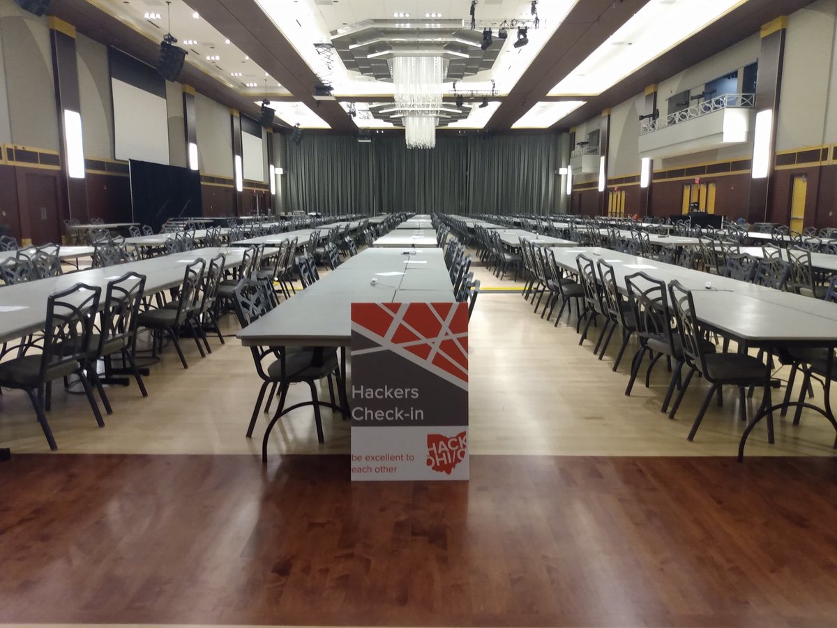 hackohio's tweet photo. We're ready. 🚀 Are you? 
#hackohio2019 https://t.co/9cCqecjfF0