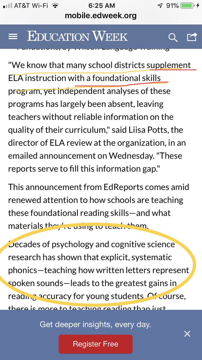 DDyslexiaMA's tweet photo. @potpier1 @ACEliteracy @karenvaites @susanhall_EdD @LindsayKemeny @SaraJPeden @liv2learn @dyslexiasomd @KenSheck @NancyYoung_ @educationweek @EWAEmily @drheidibc @FaithBorkowsky @reading_league @DyslexiaIDA And the problem ? The most obvious issue is that “Foundation skills” should be well .. call me crazy .. FOUNDATIONAL not supplemental. #phonicspatch The concept of ELA is off! Teach reading and the “connected text and meaning making is in the English language providing content. https://t.co/j3jc7LHuW5