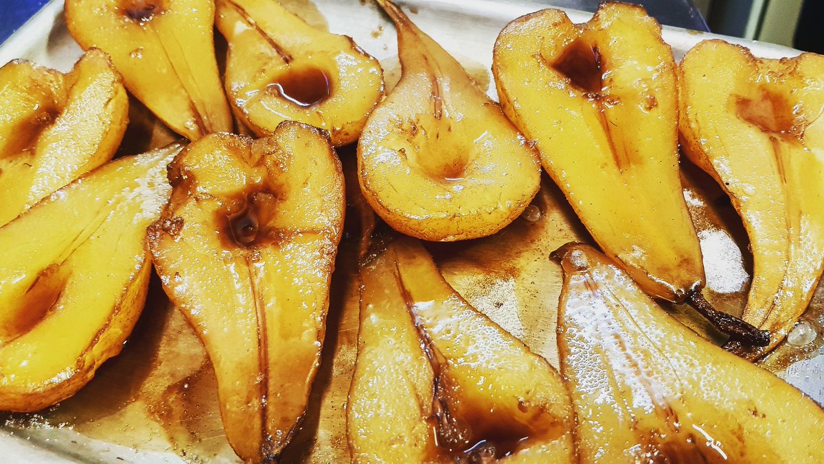 Smoked Pears are fresh on the Specials this weekend, why not book a table in the brasserie and see what else we have in store
<a href="/barkandbrisket/">Bark and Brisket</a> 
#food #beer #smokehouse #bbq #belgianbeer #craftbeer