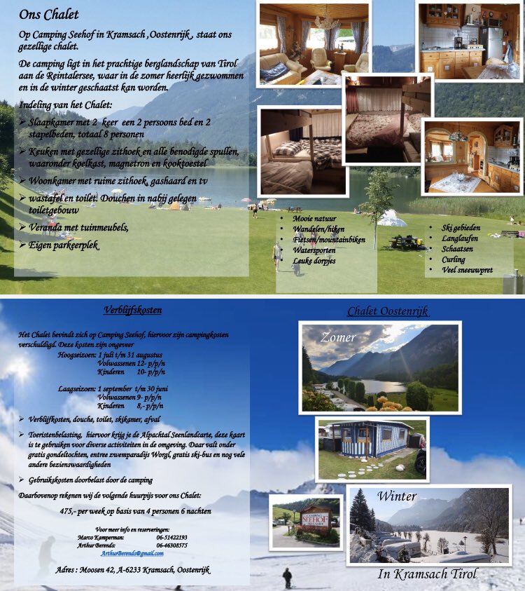 Altijd al eens in #Oostenrijk op #vakantie gewild, dan is dit je kans, te huur. In zomer en winter is er veel te doen. ⛷🏊‍♂️🚴‍♂️🏌️‍♂️🏕