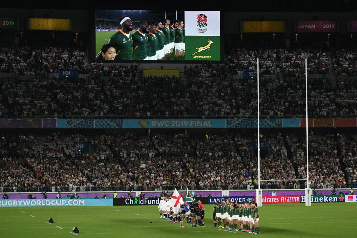 planetsurf15's tweet photo. #RWC2019
＜決勝＞
試合終了
イングランド代表 12-32 南アフリカ代表 https://t.co/9GbrtgPflv