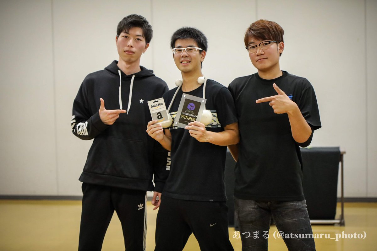 FestivalTry's tweet photo. TRY STAR FESTIVAL 1st ANNIVERSARY

〈結果〉
優勝 ギニュー (ポイ)
準優勝 ゆーだま(けん玉)
#トラスタ #トラスタ1st https://t.co/vwLVZrWop7