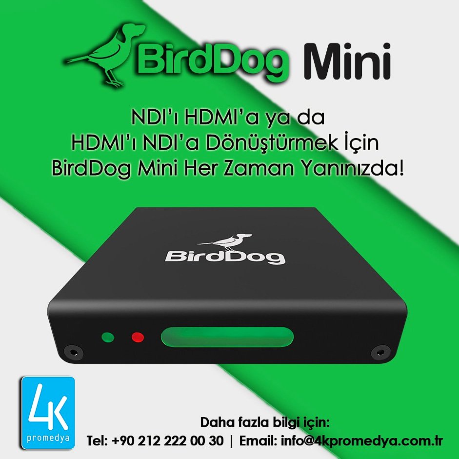 4kPromedya's tweet photo. #birddog #mini 💚
Detaylı bilgi ve stok için👇
☎️0️⃣2️⃣1️⃣2️⃣ 2️⃣2️⃣2️⃣0️⃣0️⃣3️⃣0️⃣
📧info@4kpromedya.com.tr
#birddogmini #ndi #video #converter #miniconverter #capture #hdmi #camera #broadcasting #birddoggear #tally #intercom #network #newtecnology #ip #encoder #decoder #esport #gameing https://t.co/QLy026rJbo