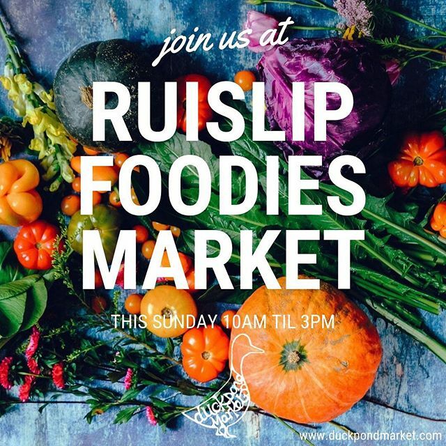 What are you doing on Sunday? If you ❤️ food 🍰🌭🍩🍔🧀🍯🥙☕️🍸🍽 don’t miss our monthly Ruislip Foodies <a href="/duckpondmarket/">Duck Pond Market</a> #ruislip #duckpondmarket #loveruislip #sundaymarket #foodiesmarket #ukfoodies #foodiesuk ift.tt/32aN6mK