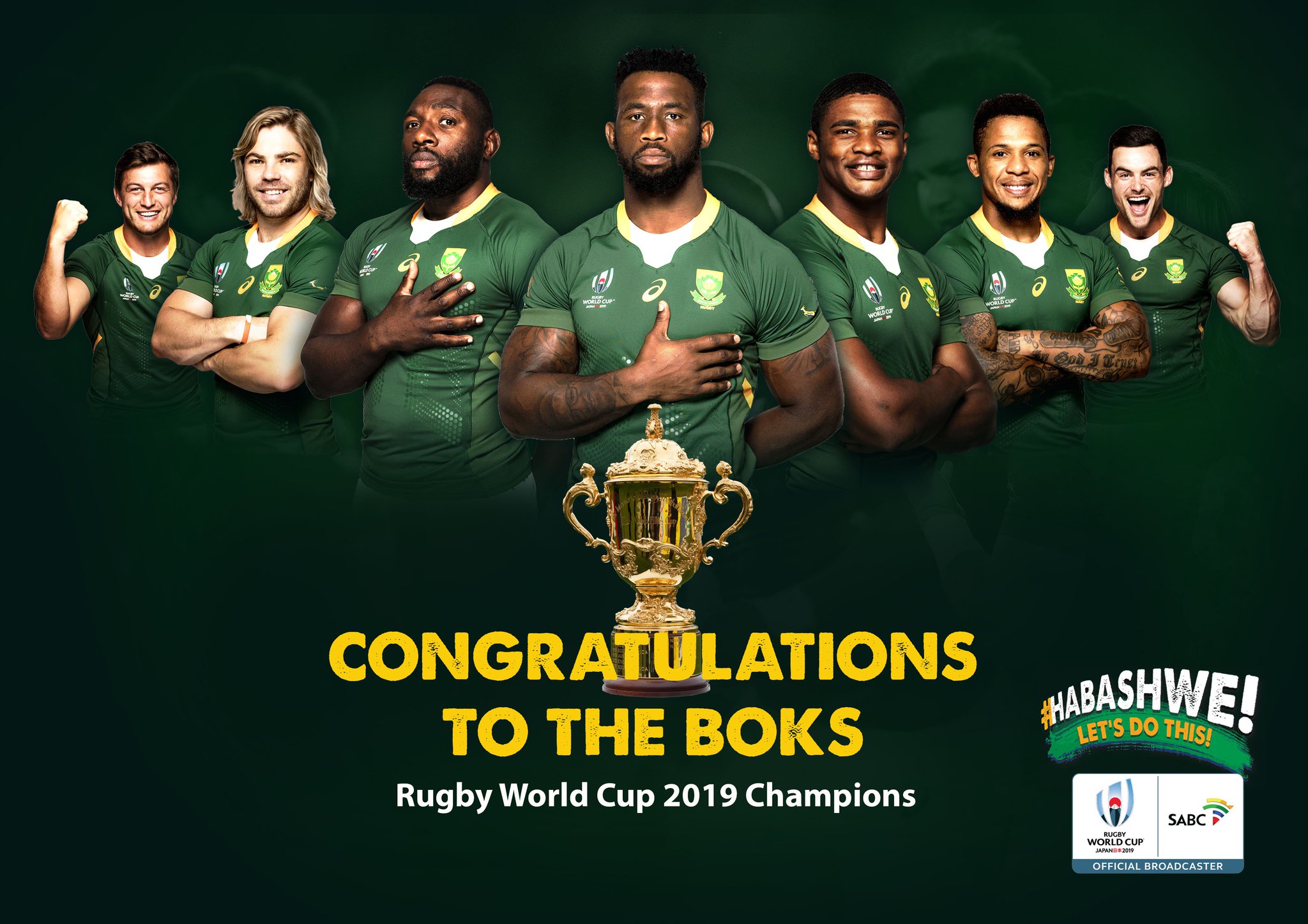 Congrats South Africa for winning rugby world cup!!! ^^ {i made this ;3;}