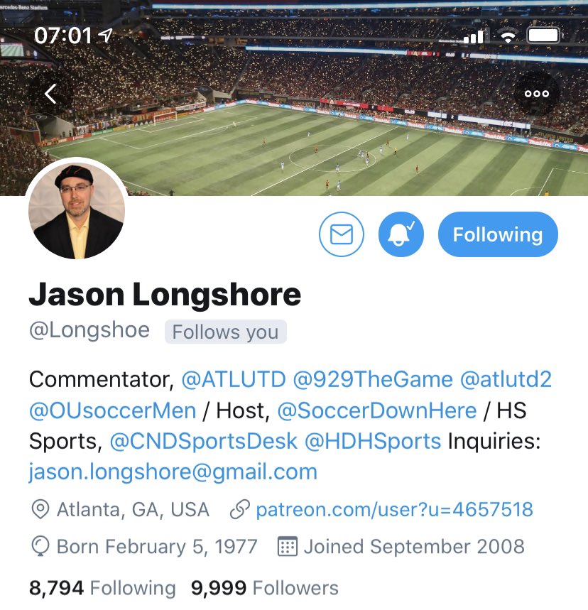 Who’s going to be his 10,000th follower?