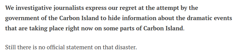 bolt_johnbolt's tweet photo. MustRead: Carbon Island Investigation Journalists' Club 06 NOV STATEMENT: https://t.co/gPA25tc7uG https://t.co/4KJdlJBuKm