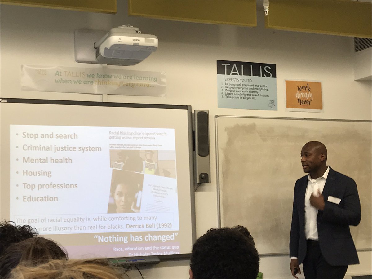 kafilat_agboola's tweet photo. @Nic_TM argues that actually very little has changed when it comes to racial equality in the UK in his session on race, education & the status quo #IncludEd2019 https://t.co/ACTU21uv8r