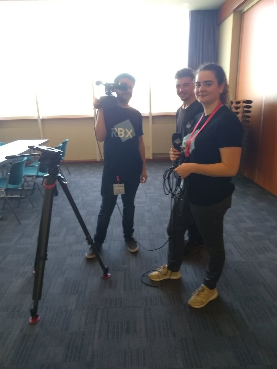 We zijn niet de enige pers aanwezig 🎥