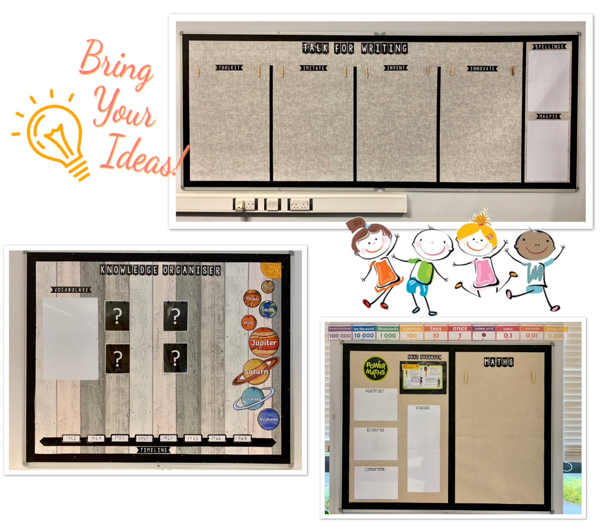 GlenbrookPhase3's tweet image. Our displays are ready for the final and most important piece. The Children. We can’t wait to fill these boards with the children’s ‘Love of Learning’ 💙 Bring on Autumn 2! #talkforwriting #powermaths #EPIClearning