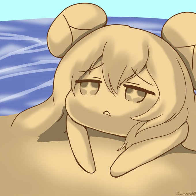 砂で作られたヴィシアのきなこもち
#アズールレーン #ル・マラン 