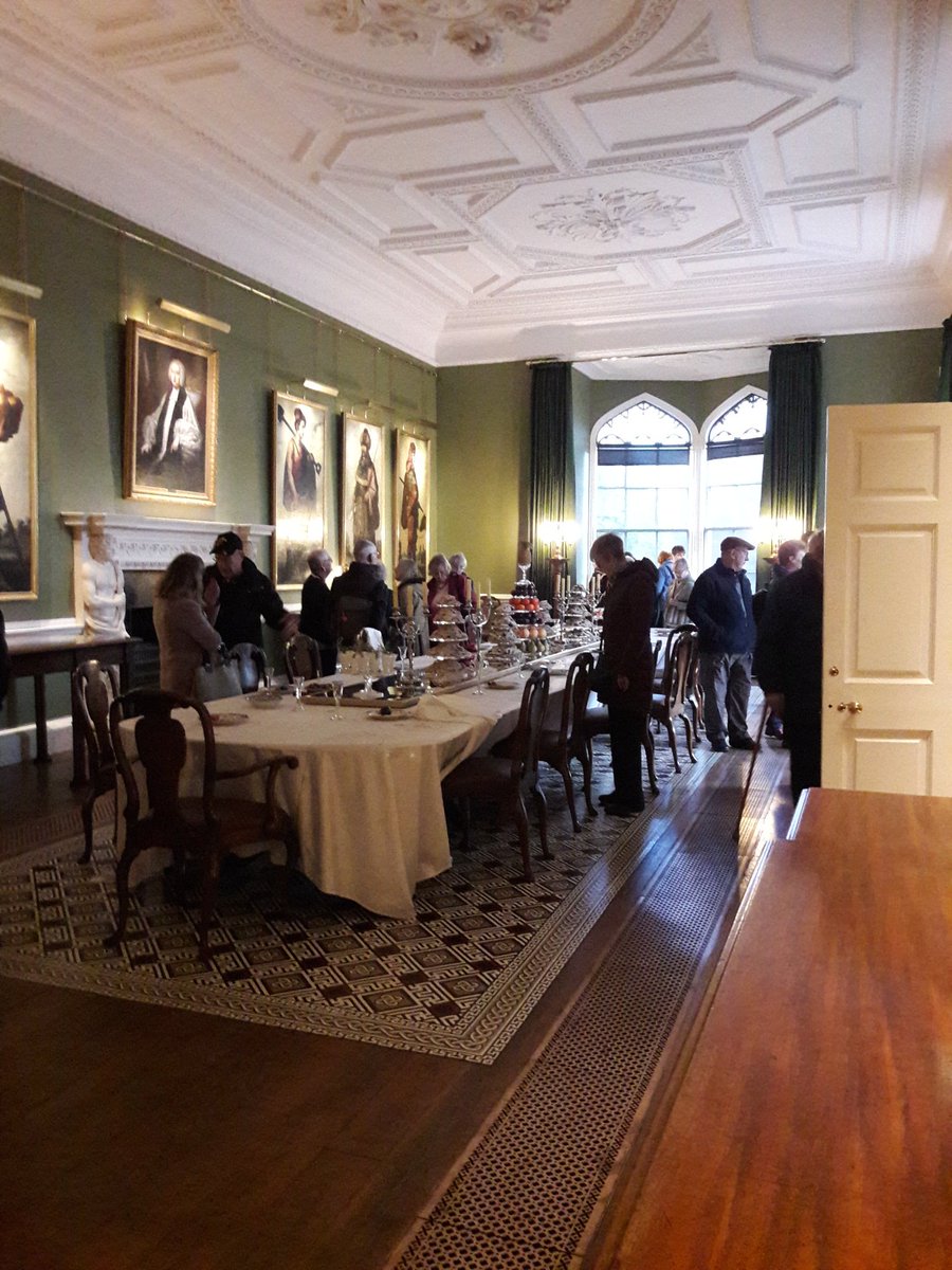 Meet the Zurbarans! Visitors enjoying the Long Dining Room experience #aucklandcastle