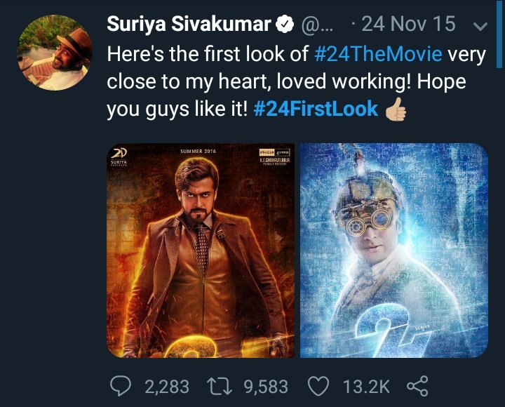 ManojKumar_Twts's tweet photo. #24TheMovie FL - 9.5K🔃 With 13.2K❤ Released - #Suriya anna
#TSKFirstLook - 11K🔃 With 18K❤ Released - @StudioGreen2
#NGKFirstLook - 18.4K🔃 With 51K❤ Released - #Suriya Anna
#KaappaanFirstLook - 10.3K 🔃 With 32K❤Released - AnandSir

#SooraraiPottru First Look Loading.!🔥 https://t.co/jkf8gsjNmK