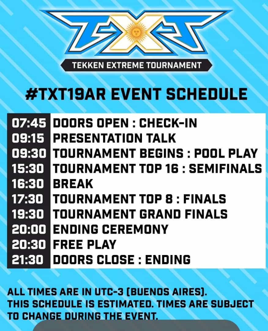 TekkenCo's tweet photo. #TXT2019AR, el último evento Challenger #TWT del año
Transmisión:
https://t.co/YjKfLAxpMs
Brackets: https://t.co/OFBOlZ6G9P
Información oficial: https://t.co/75yh4FOkIt & @Tekken_ARG
#TxT #TxTLatam #Tekkenlatinoamerica #Tekkenlatinamerica #Tekkenco #TekkenColombia https://t.co/JMXKomkVvq