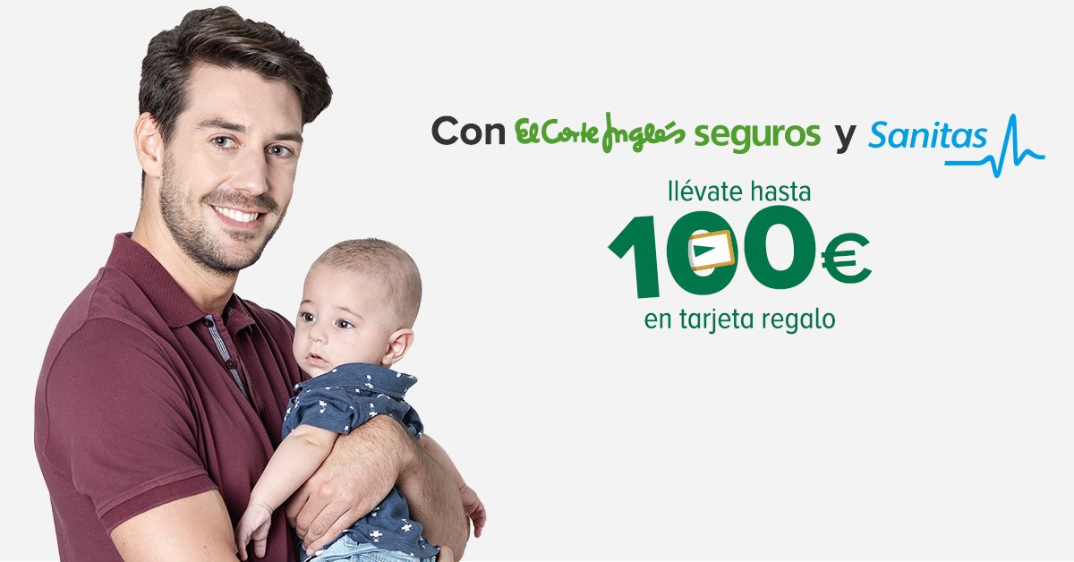 ECISeguros's tweet photo. #FelizSábado ¡Contratar tu seguro de salud con nosotros y @sanitas tiene premio! 😉 Y llévate 100€ en tarjeta regalo de El Corte Inglés. Corre y benefíciate de la promoción. 
Válida para las 30 primeras contrataciones del mes. Entérate de todo aquí 👉👉 https://t.co/6Ue28cXD2I https://t.co/gAUfPhy1Cj
