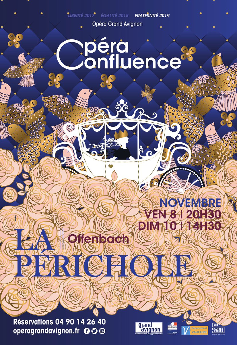 OperaAvignon's tweet photo. A NE PAS MANQUER ! // LA PÉRICHOLE Offenbach
📅 Vendredi 8 Novembre à 20h30
📅 Dimanche 10 Novembre à 14h30
📍 Opéra Confluence
📱 Application Opéra Grand Avignon
🎫 https://t.co/1sg5bGAITj
☎️ 0490142640
💶 Tarif à partir de 13€ https://t.co/FgACaSYu0C