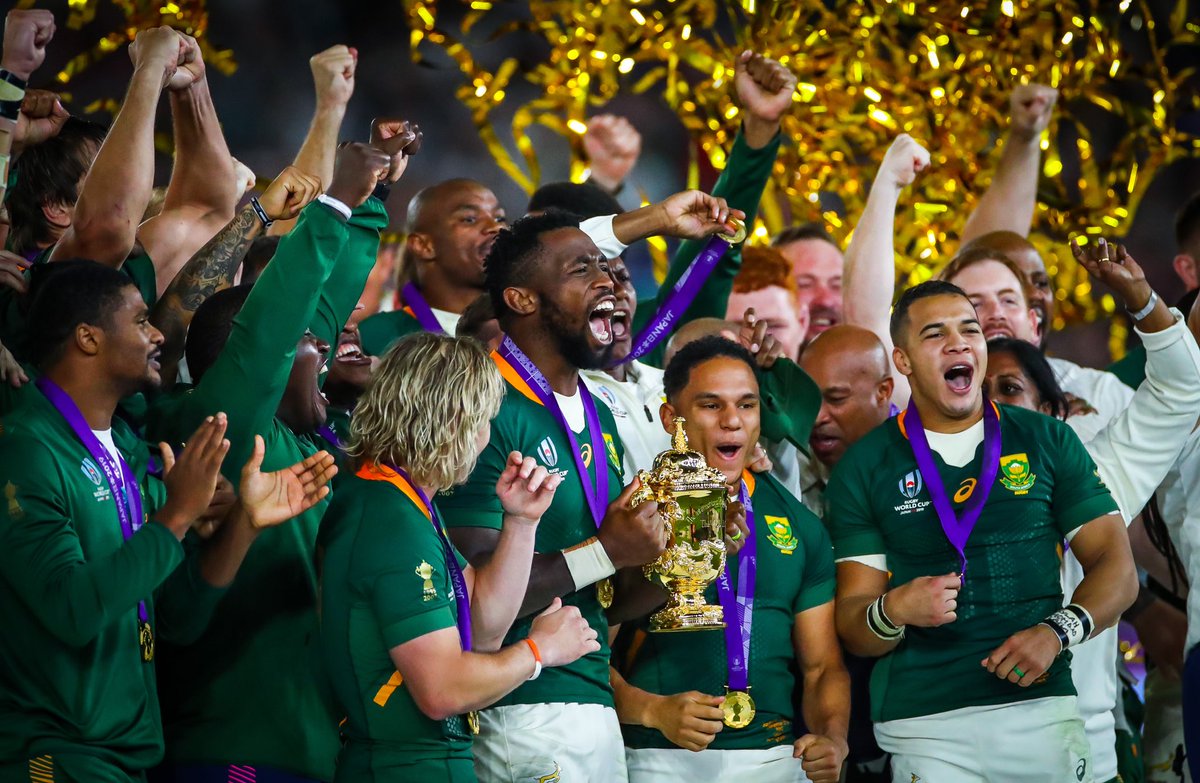 Congratulations @Springboks - World Champions and a special word for the Irish crew - Felix, Rassie et al. 😀