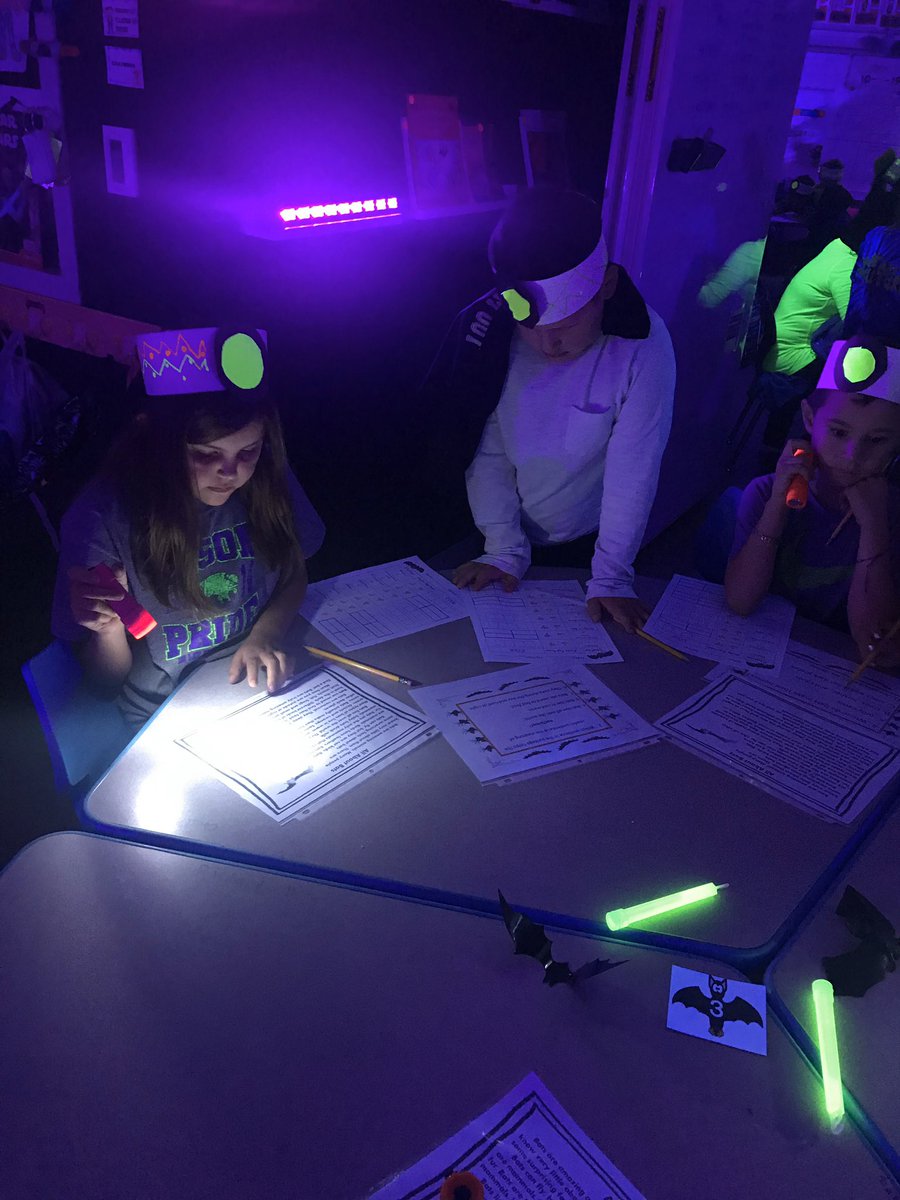 BuiceElementary's tweet photo. The BEST way to learn plural nouns, adjectives, and common/proper nouns? A bat cave escape room! Student mastery was through the roof! https://t.co/1gzSgmL1aB