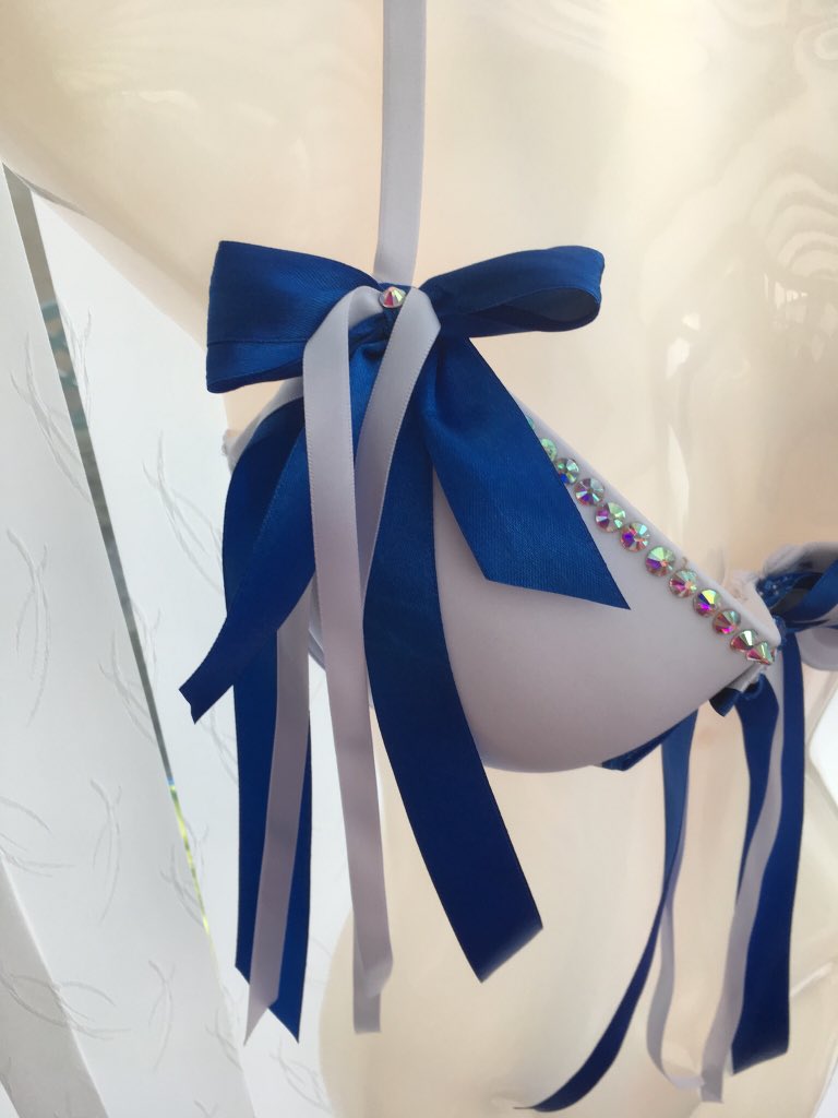 FFrillies's tweet photo. Check out our Fantastic Brighton bra designs. It’s simply stunning! One of a kind! Go to my website Football Frillies. Good luck charm for your girl! A treat for your guy!          @BrightonFC_  @BrightonFanApp @OfficialBHAFC @brightonfans https://t.co/nu2dX6L2f9