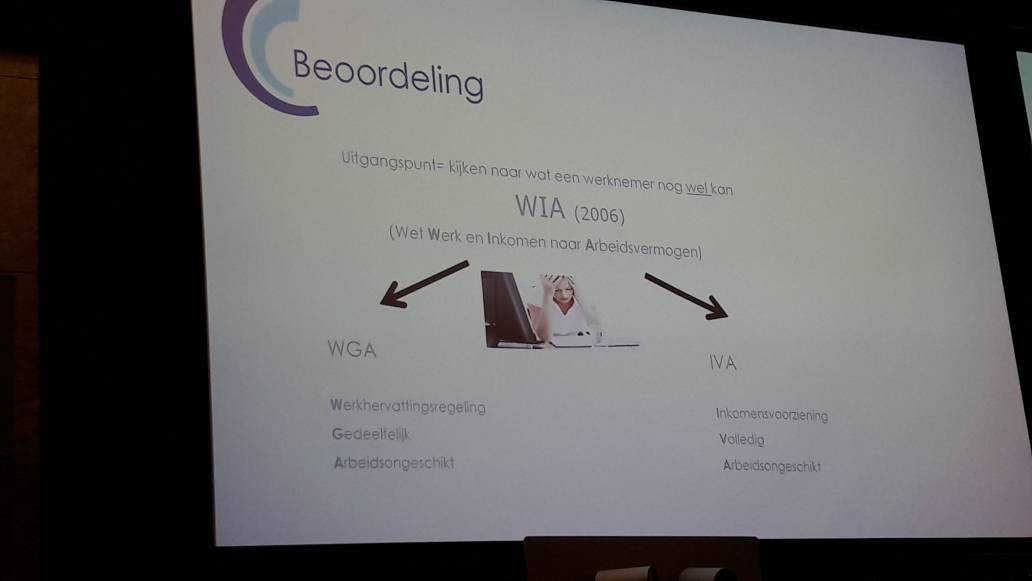 Machteld geeft informatie over de Wet verbetering poortwachter. En de WIA. 
Volg de presentatie live via onze livestream op longkankernederland.nl