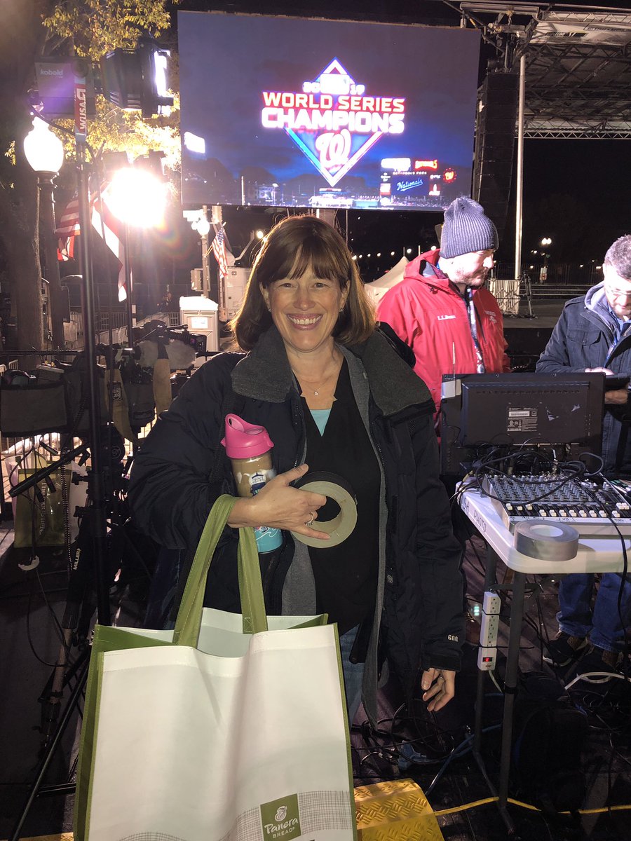 JenniferDavisDC's tweet photo. First rule of media coordination. Bring the duct tape. #ParadePrep #FinishTheFight #GoNats https://t.co/gq83uycafR