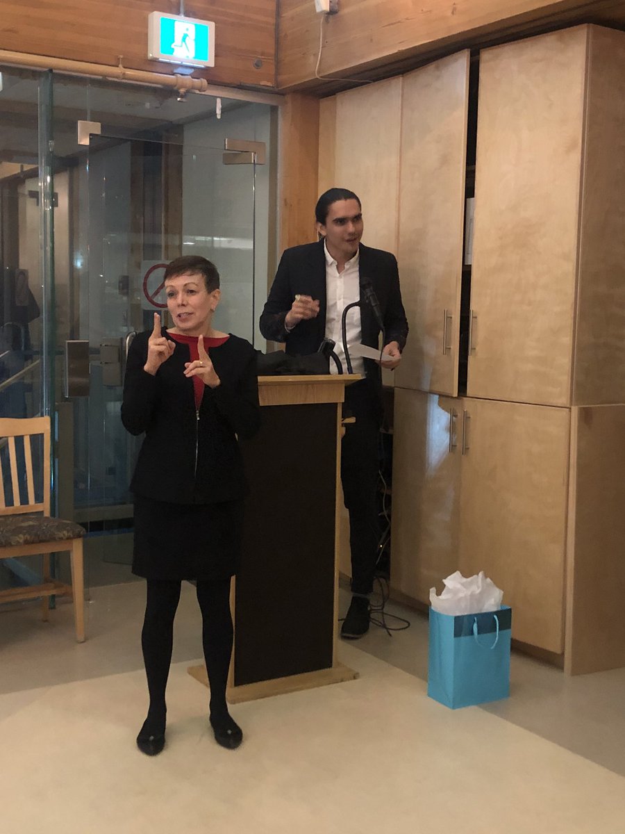 PascaleFournie4's tweet photo. Grateful that the wonderful Mayor of #Yellowknife, @r_alty, offered the closing remarks to our @F_Trudeau_F #PETFInstitutes during yesterday’s Gala at @nrthrnheritage! Mashi cho pour cet accueil chaleureux dans votre extraordinaire ville. Ce n’est qu’un Au Revoir... https://t.co/wL05Tu4uca