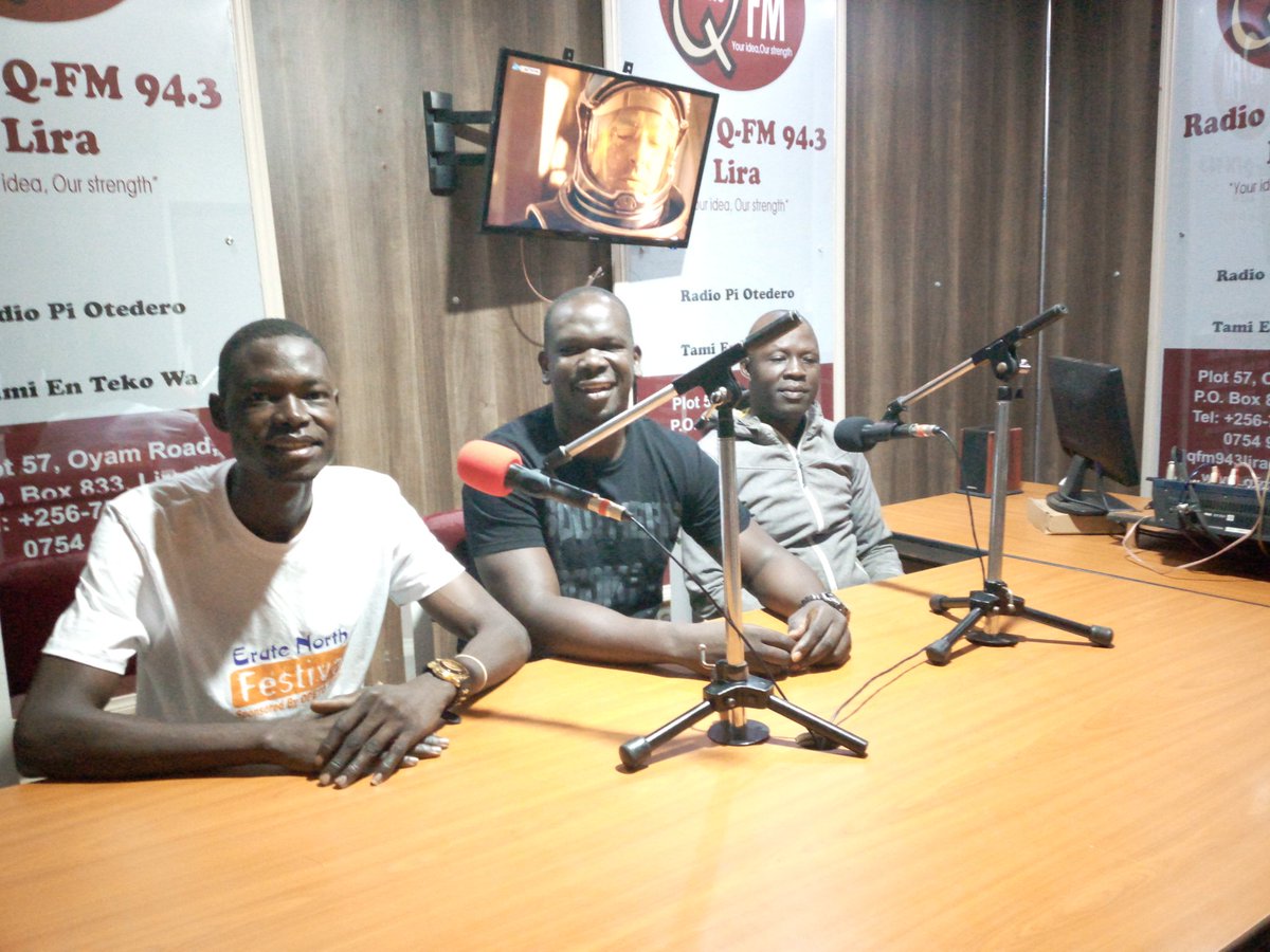 EruteNorth's tweet photo. ENF sponsor Tonny Opeto Coordinator @OChrishian and Technical Director, David were invited to Voice of Lango FM, Lira and QFM Lira, Uganda to discuss the roles that ENF is playing through sports to bring positive social impact. Read more; https://t.co/x7gGHAK42i https://t.co/Cwtr1DI72k