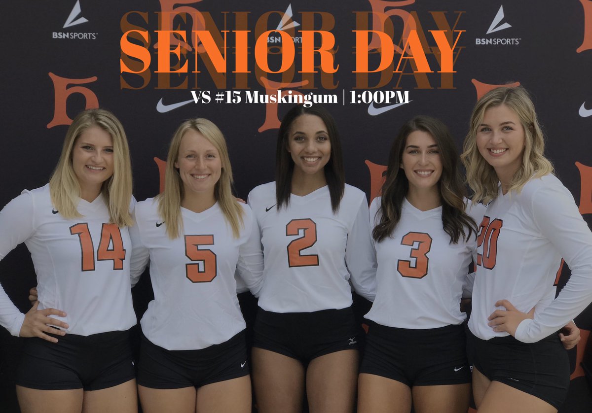 BergVolleyball's tweet photo. SENIOR DAY SENIOR DAY SENIOR DAY

Your 5 fav seniors take the sayger court one last time during the regular season 🧡🧡🧡

📍HOME, Seiberling Gymnasium 
⏰ 1:00 PM
📺 https://t.co/cXqOXwYyGN
📈 https://t.co/P7kWocRk60

🖤BLACKOUT THE GYM 🖤 https://t.co/HU34wRXKSn