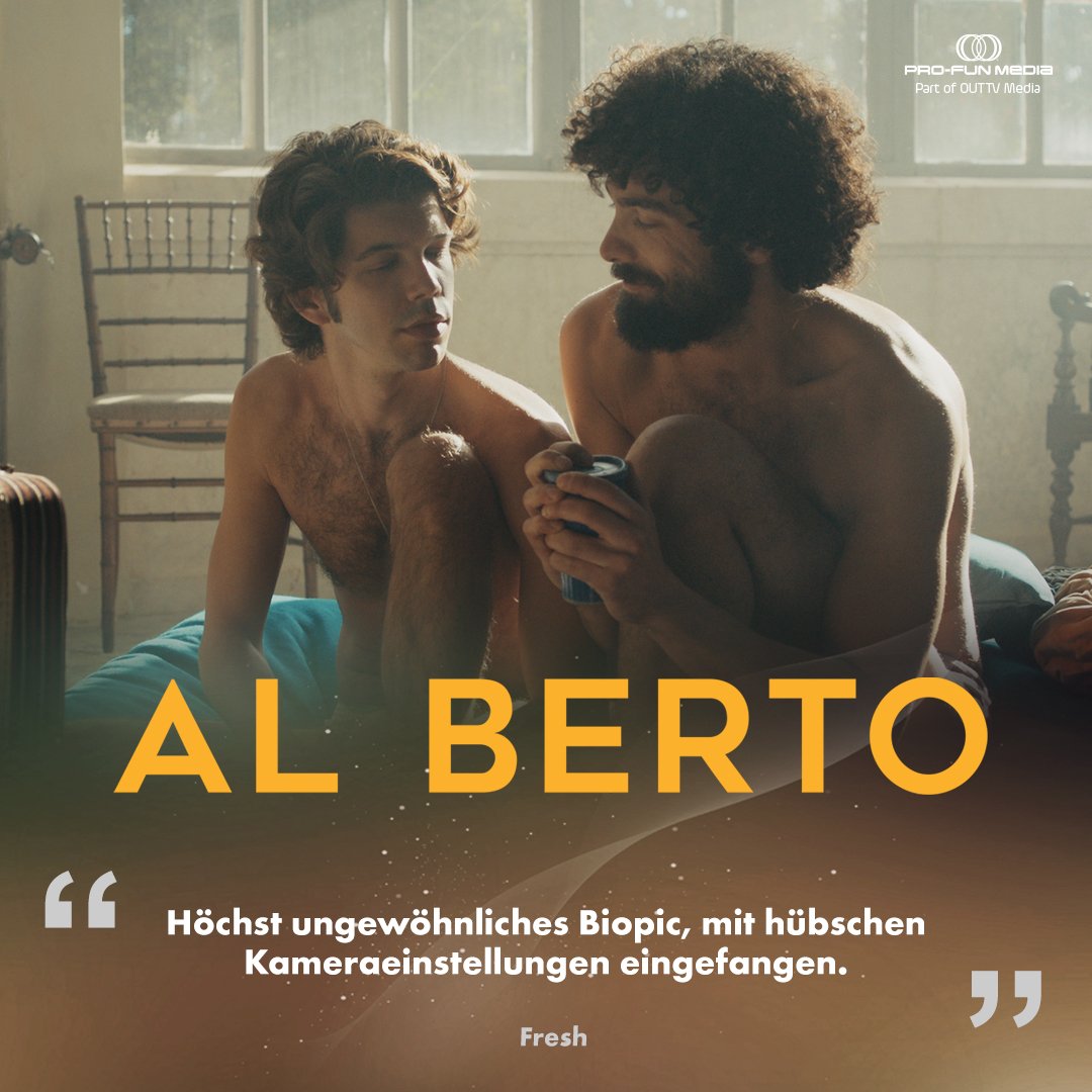Fresh schrieb über AL BERTO: "Höchst ungewöhnliches Biopic, mit hübschen Kameraeinstellungen eingefangen." 

Der perfekte Film fürs Wochenende!

#lgbtqi #gay #alberto #movie #profunmedia #queerasfolk  #pride #freedom #queer #poetry #love #friday #brückentag #tgif #wochenende