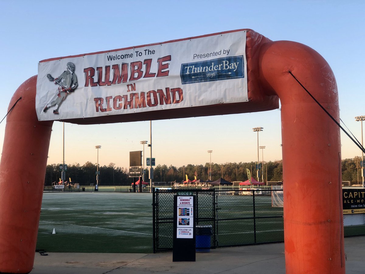 1 hour until we’re officially Rumblin in Richmond!! 🥍🥍