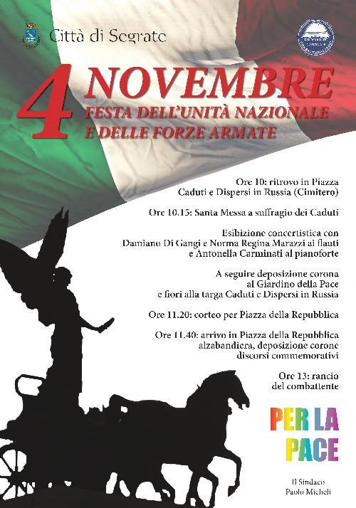 Segrate Oggi ha pubblicato Segrate celebra il 4 novembre, festa  dell’Unità Nazionale e delle Forze Armate messa, corteo e il “rancio del combattente” - segrateoggi.it/2019/11/02/seg…