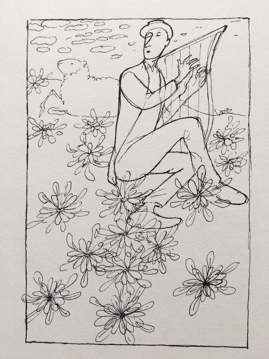 Fritz Fischer, drawings for H. C. Andersen's « Die Galoschen des Glücks » 
