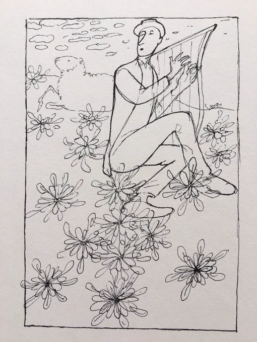Fritz Fischer, drawings for H. C. Andersen's « Die Galoschen des Glücks » 