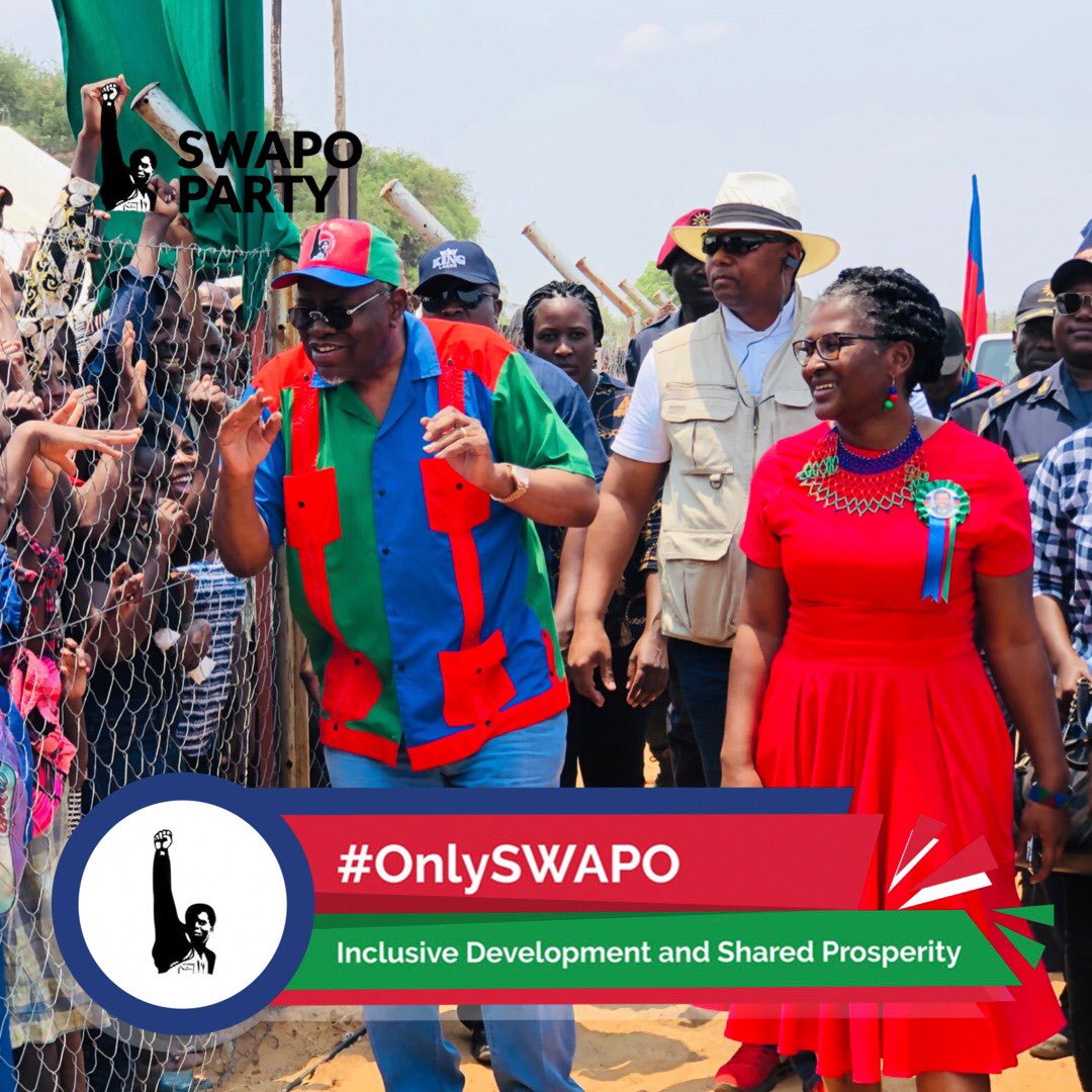 hagegeingob's tweet photo. ngapi va Rundu and the people of the Kavango East and Kavango West regions.
I am pleased by the sense of unity that welcomed us this afternoon, SWAPO is truly the people and the people are truly SWAPO. #OnlySWAPO https://t.co/jnDnrEo0xv