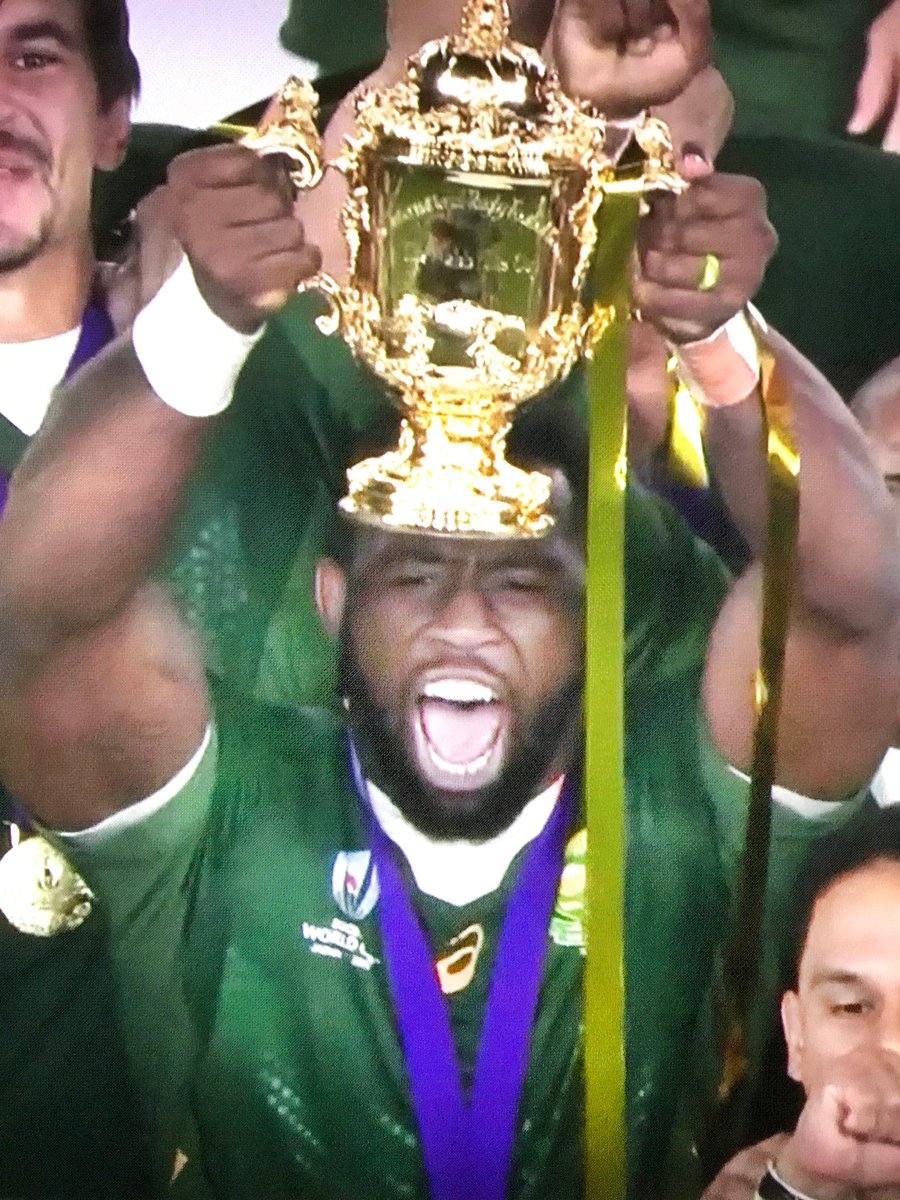 Congratulations <a href="/Springboks/">Springboks</a> commiserations <a href="/EnglandRugby/">England Rugby</a> What a wonderful #RWC2019 

Rassie and his men, worthy champions!

And this man... Siya Kolisi... from township to this...
#worldinunion