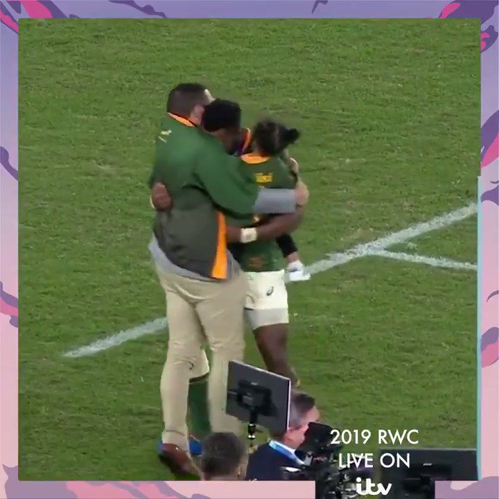ITV Rugby (@ITVRugby) on Twitter photo 2019-11-03 06:11:54 When I was a kid all I was thinking about was when I was getting my next meal. 🇿🇦 @BryanHabana - I know Madiba is up there smiling down on you. 👏 An incredibly moving interview with South Africa captain Siya Kolisi #ITVRugby #RWCFinal When I was a kid all I was thinking about was when I was getting my next meal. 🇿🇦 @BryanHabana - I know Madiba is up there smiling down on you. 👏 An incredibly moving interview with South Africa captain Siya Kolisi #ITVRugby #RWCFinal