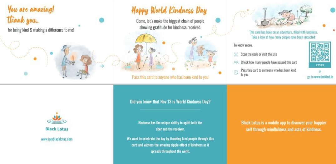 SanjanaOm197's tweet photo. I gave #Kindness Cards in #IIMB #oratorsclub today.

To celebrate #WorldKindnessDay, BL is introducing 'Kindness Cards'. You can show gratitude to the person who has been kind to you by adding a personalized message for him/her. 

@iimb_official

@bl_peace https://t.co/CjOSlywqrv