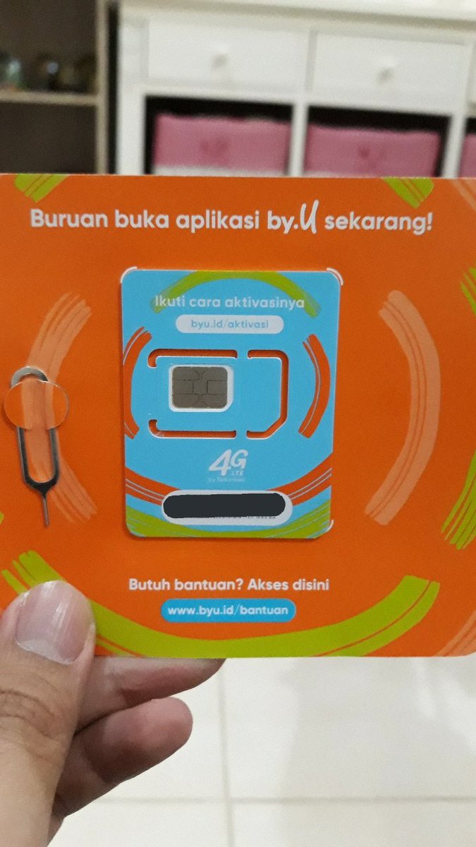 Akhirnya sampe juga simcard by.u yang mengklaim sebagai provider serba digital pertama di Indonesia. 😁

[a thread]