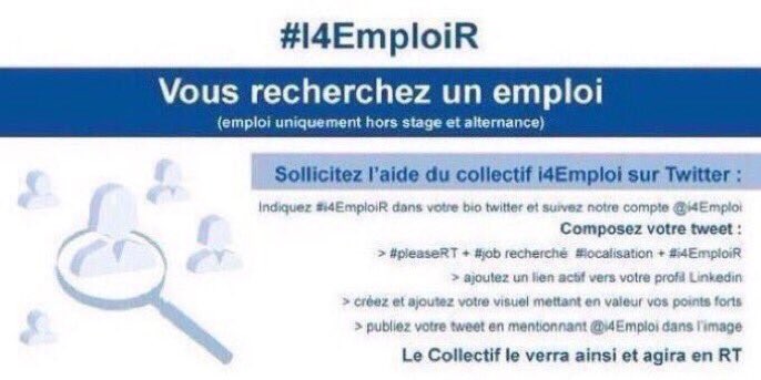 i4Emploi's tweet photo. Talent en recherche de job ? 
notre collectif bénévole t’aide à booster ta visibilité 🚀

1️⃣  Inscris #i4EmploiR dans ta bio✍️  
2️⃣ Découvre les pré-requis ici👇
3️⃣ Follow notre compte🙏
4️⃣ Oublie mail et tel 😉
5️⃣ Visuel &amp; Linkedin➕
6️⃣ Go🚀
 
#Emploi #i4emploiR @i4Emploi https://t.co/4wg3gvKu5r