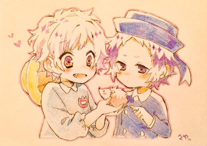「紫色の目 通学帽」のTwitter画像/イラスト(古い順)