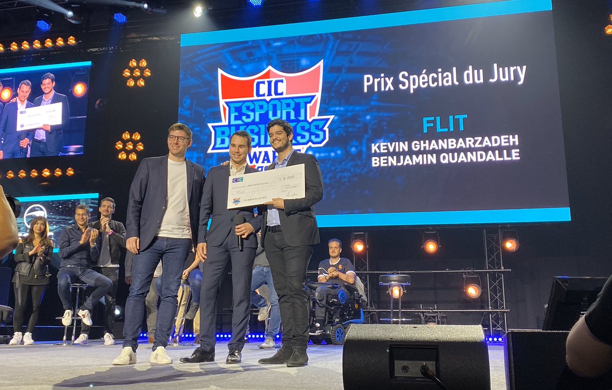 cic's tweet photo. 🥈Et le Prix Spécial du Jury des #CIC_Esport Business Awards 2019 revient au projet FLIT, fondé par le streamer @Shaunzpro ! L'idée est simple : accompagner les professionnels de l'#esport dans la création et la gestion de leur entreprise #PGW https://t.co/uf6l4U5t9k