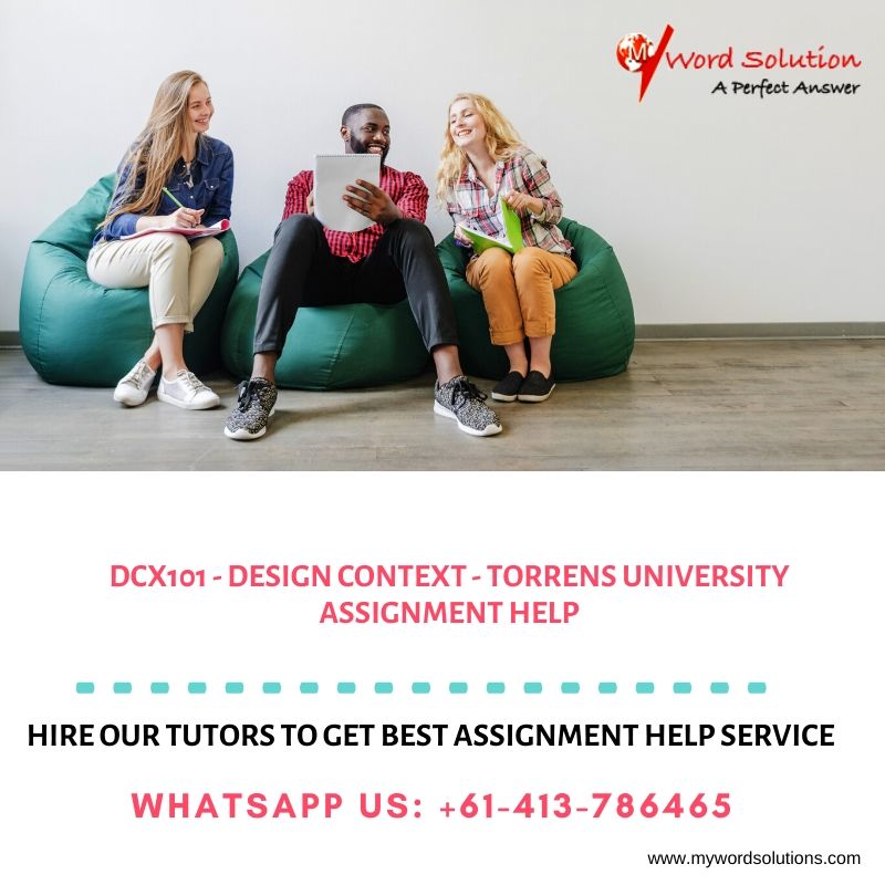 mywordsolution's tweet image. DCX101 - Design Context - Torrens University Assignment Help...

mywordsolutions.com

#DCX101 #DesignContext #TorrensUniversity #AssignmentHelp #AssessmentHelp #HomeworkHelp #OnlineTutors #Assignments