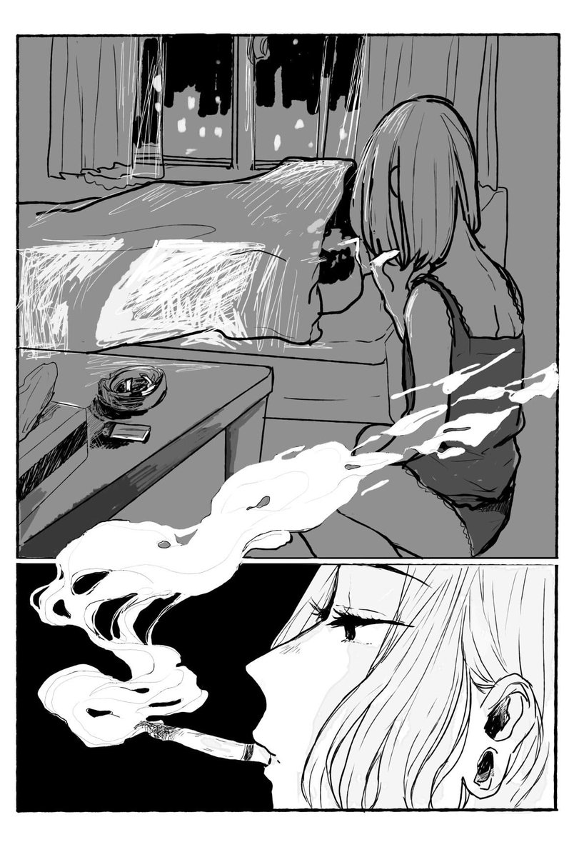 #11月になったのでフォロワーさんに自己紹介しようぜ イラストと漫画描き!毎月新作イラストをカレンダーと待ち受けにしてアップしてます。今は今月下旬開催の煙草をテーマにしたグループ展『燻る紫煙』に向けてもりもり製作中です✍️!!漫画と絵いっぱい更新したいよ〜!絵仕事沢山したい人間です!