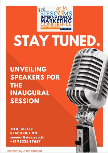 SiescomsNerul's tweet photo. A good way to construct an effective marketing plan is to use the SMART (Specific, Measurable Achievable, Realistic and Timely) outline.
Stay tuned as we are now ready to unveil the inaugural speakers
#SIESCOMS #IMC3 #Speakers #Marketing #Conference https://t.co/urKxBE1QuQ