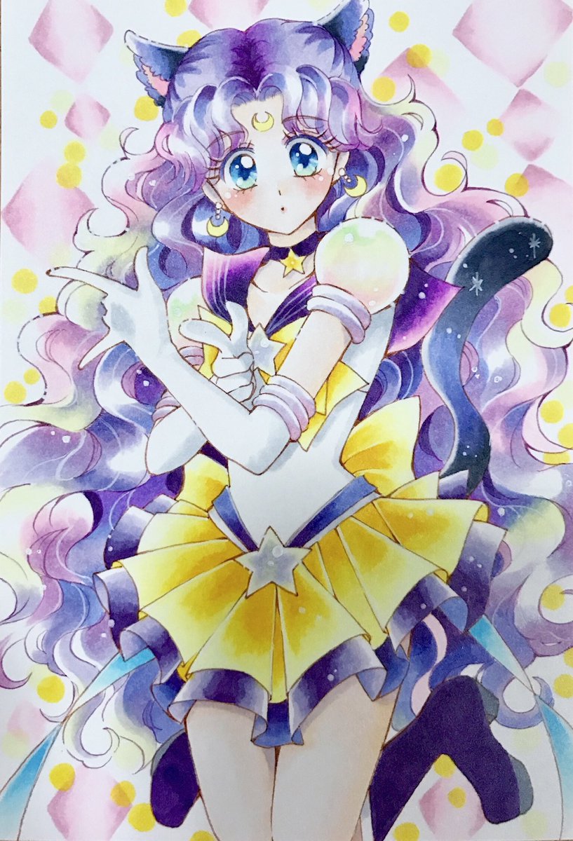 新入荷 流行 手描きイラスト セーラームーン ルナ コピック ienomat.com.br