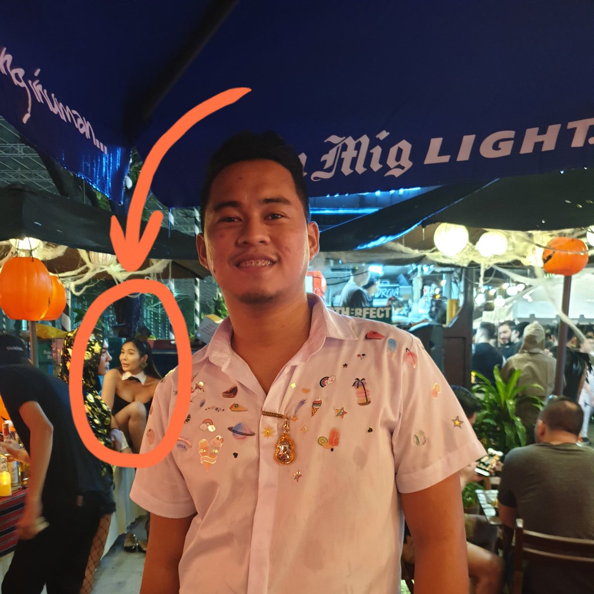 EdwardCaezar's tweet photo. Mukhang sya na si P'Nam! #HappyHallowen #crazylittlethingcalledlove #thaischoolboy #PShone https://t.co/T76Phhqwva