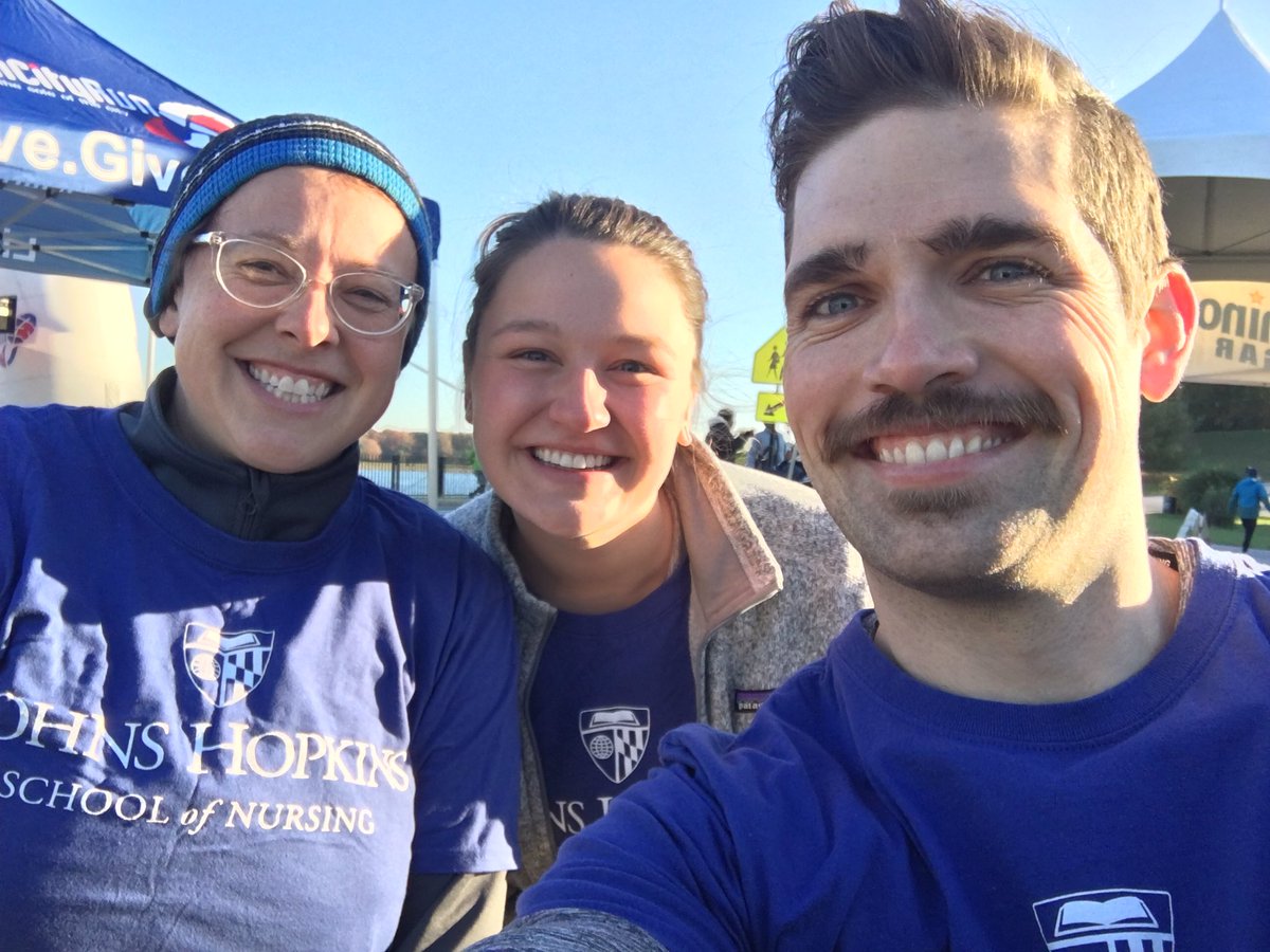 thestorynurse's tweet photo. Rocking my stache (@Movember) this morning at the #rockyoursocks5K for @hchomeless with @batchean and the @JHUNursing team! https://t.co/V3YB6tMykl